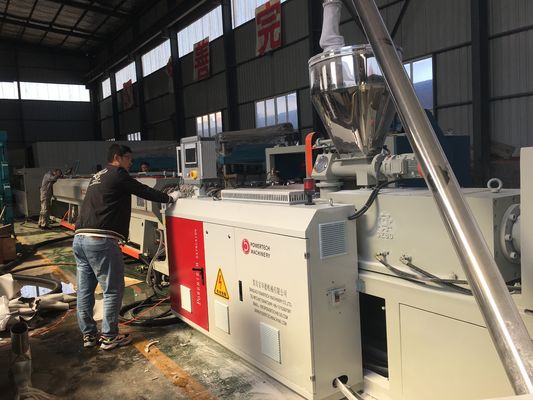 พลาสติก PVC ระบายน้ำ ท่อร้อยสายไฟฟ้า Extruder Fully Automatic