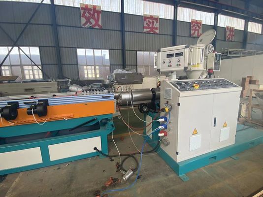 เครื่องทำท่อลูกฟูกไฟฟ้าผนังเดียวพลาสติก PVC PP PE PA