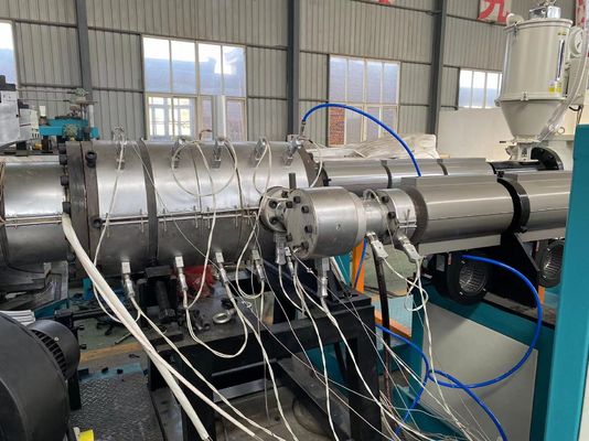 200 มม. - 400 มม. PE PP HDPE Double Wall Corrugated Pipe Extrusion Line