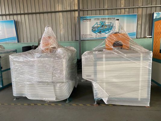 50-160mm PE PP และ PVC Double Wall Corrugated Pipe Extrusion Line Making Machine