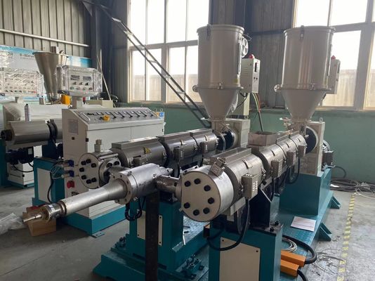 50-160mm PE PP และ PVC Double Wall Corrugated Pipe Extrusion Line Making Machine