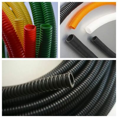 PE PP PVC Sylphon Bellows สายการผลิตสำหรับท่อลูกฟูกผนังเดี่ยวหรือคู่