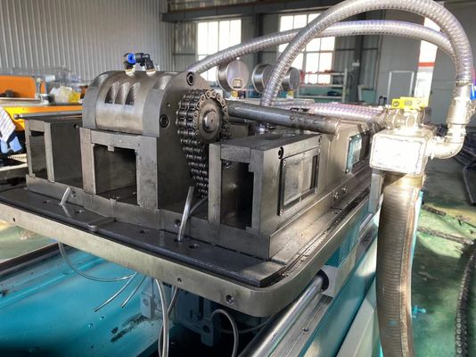 เครื่องผลิตท่อลูกฟูกผนังเดียว PE PVC สายการผลิตท่อยืดไสลด์พลาสติก