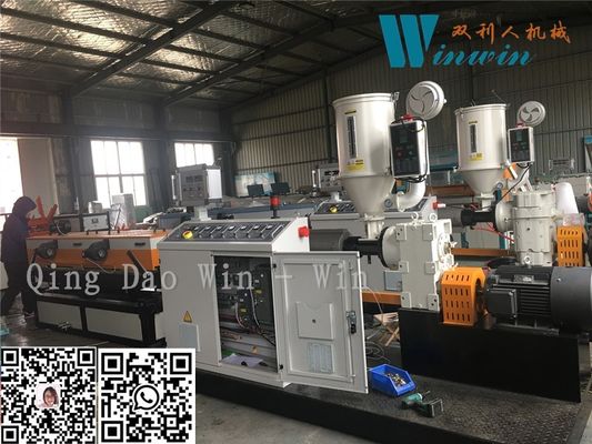 เครื่องทำท่อร้อยสายอ่อน PP PE PVC สำหรับน้ำประปาไฟฟ้า