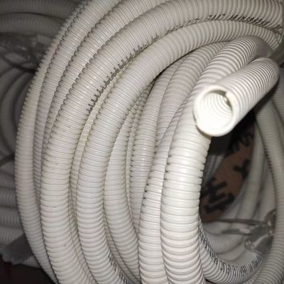 สายการอัดรีดท่อลูกฟูกผนังเดี่ยว PVC สีขาวทนไฟ