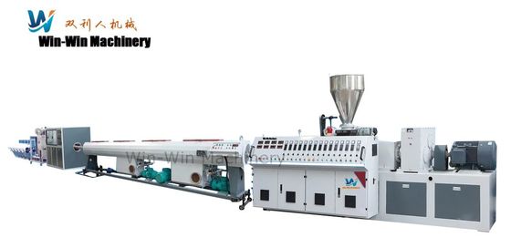 เครื่องทำท่อ PVC PE Hdpe สำหรับการระบายน้ำ