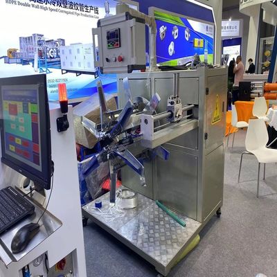 เครื่องผลิตท่อลูกฟูกผนังคู่ PVC PE PPR ความเร็วสูง