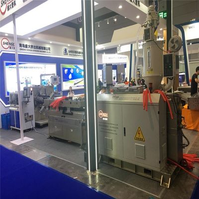 เครื่องผลิตท่อลูกฟูกผนังคู่ PVC PE PPR ความเร็วสูง