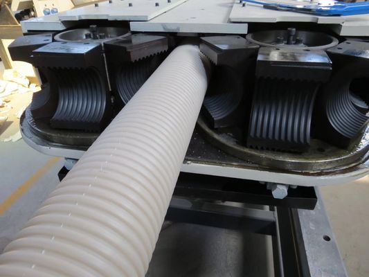 เครื่องอัดรีดสายการผลิตท่อลูกฟูกผนังคู่ PVC