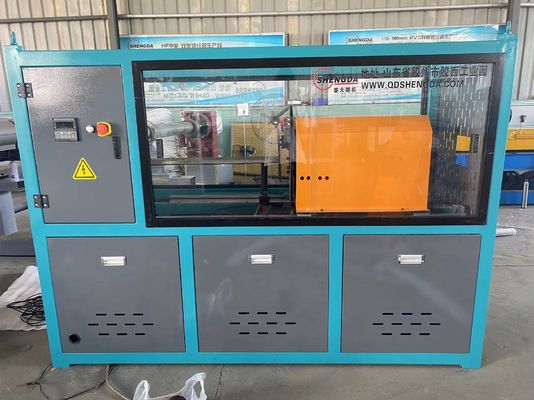 PVC PP PE PA ท่อลูกฟูกผนังคู่ / สายการอัดรีดท่อลูกฟูกไฟฟ้า