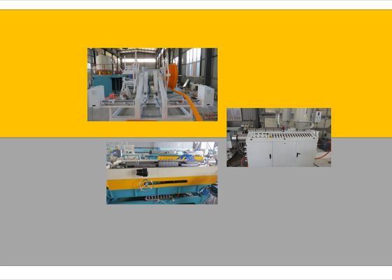PVC PE PP Single Corrugated Cable ป้องกันสายไฟท่อพลาสติก Extruder / Corrugated Pipe Extrusion line