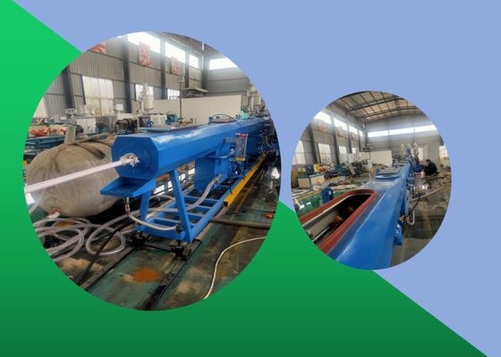 เครื่องอัดรีดท่อ HDPE สามชั้น เครื่องรีดท่อคู่โพรพิลีน