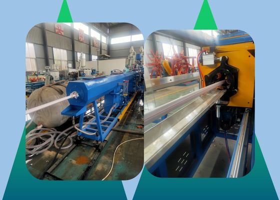 เครื่องอัดรีดท่อ HDPE สามชั้น เครื่องรีดท่อคู่โพรพิลีน