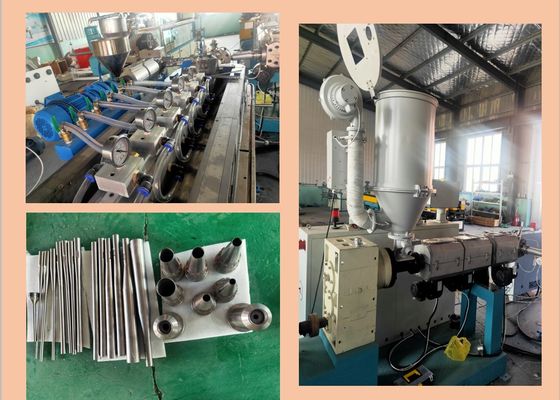 สายการอัดรีดท่อพีวีซีลูกฟูก 40r / นาที 18.5kw