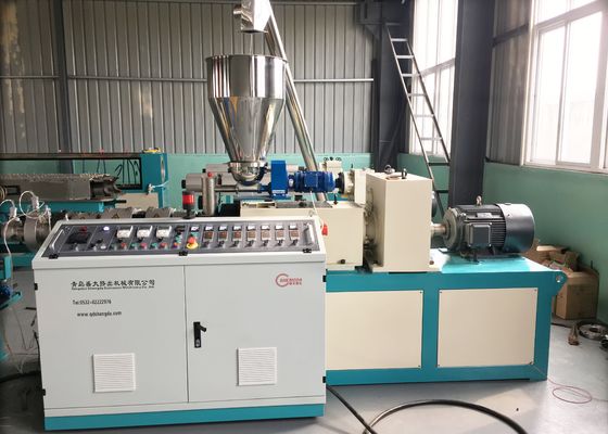 Dia 50mm PVC PP Corrugated Pipe Extrusion Line เครื่องทำน้ำเย็น 20m / Min