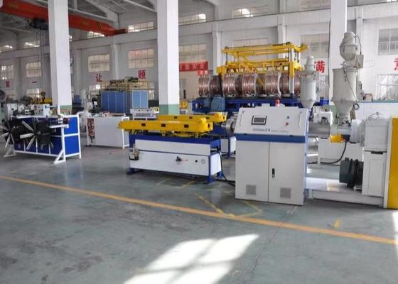 32 มม. PP เกลียวท่อลูกฟูกสายการอัดรีดสายไฟฟ้าปกป้อง