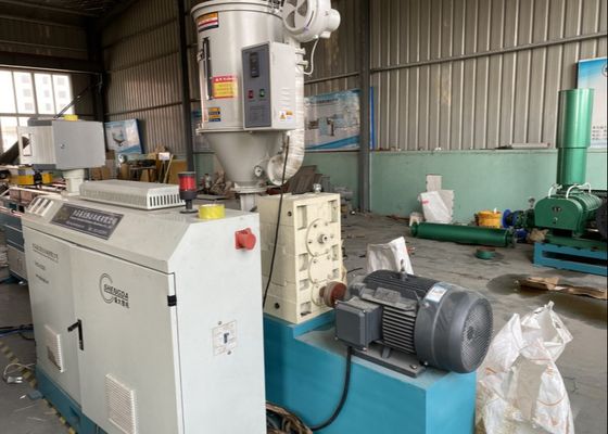 สกรูเดี่ยว 32 มม. ท่อลูกฟูก Extrusion Line 24m / Min