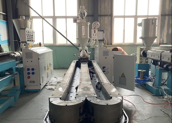 35mm HDPE Single Wall Corrugated Pipe Extrusion Line ป้องกันการขัดถู