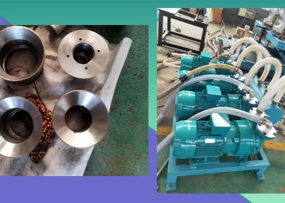 3-6m / นาที PP PE Single / Double Wall Corrugated Pipe Extrusion Line
