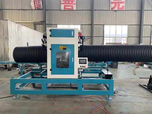 200 มม. - 400 มม. PE PP HDPE Double Wall Corrugated Pipe Extrusion Line
