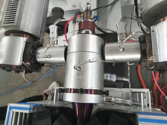 50-80 กก. / ชม. HDPE / PP / PVC Double Wall Corrugated Pipe Extrusion Line